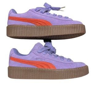 Puma X Fenty Womens 12 Phatty Creeper Purple Red Athletic Shoes Sneakers NEW